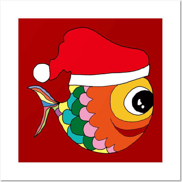 Merry Fishmas Wall Art by EunsooLee